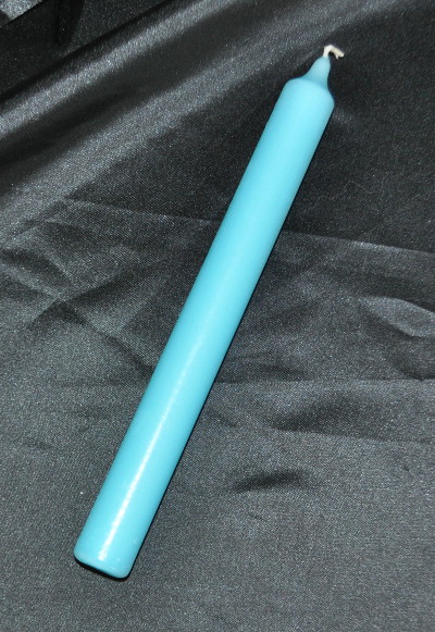 Wax Candle - 6'' Light Blue (pack of 3) - Click Image to Close